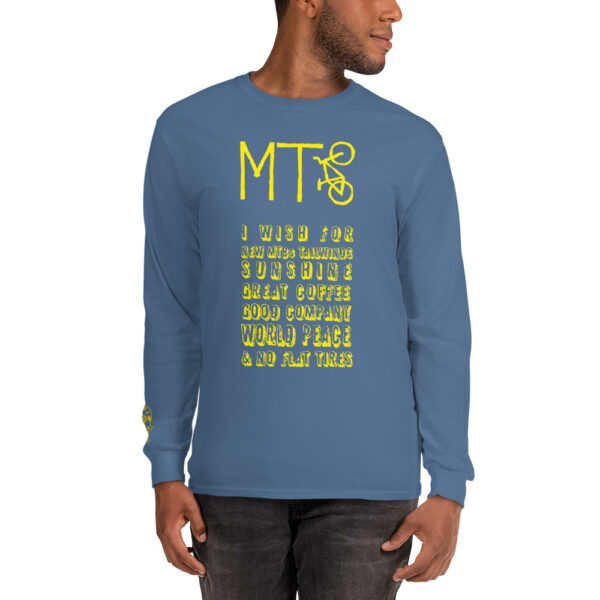Yellow "I Wish For" - Men’s Long Sleeve Shirt - Image 7