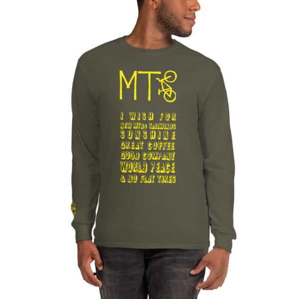 Yellow "I Wish For" - Men’s Long Sleeve Shirt - Image 6