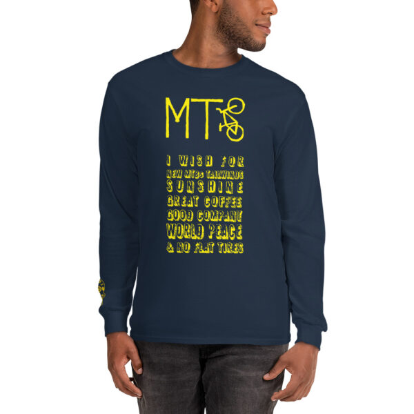 Yellow "I Wish For" - Men’s Long Sleeve Shirt - Image 3