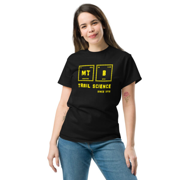 "Chained" MT B Trail Science(Yellow Motif) - Unisex classic tee - Image 3