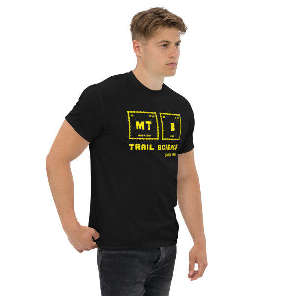 "Chained" MT B Trail Science(Yellow Motif) - Unisex classic tee - Image 2