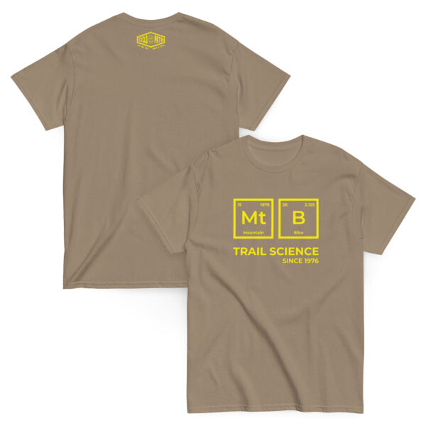 Plain MT B Trail Science (Yellow Motif) - Unisex classic tee - Image 9