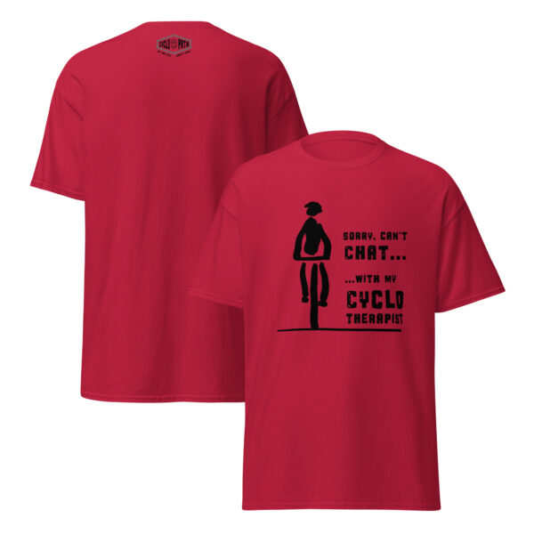 Rider with CycloTherapist (Black Motif) - Unisex classic tee