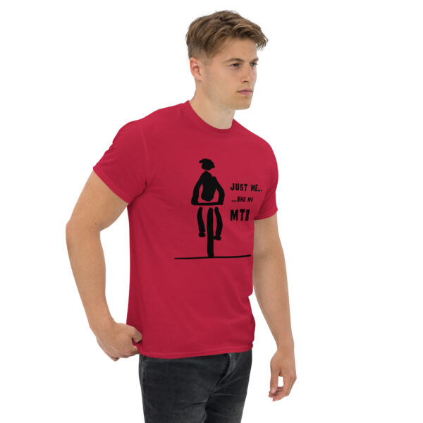 Just Me and My MTB (Black Motif) - Unisex classic tee - Image 2