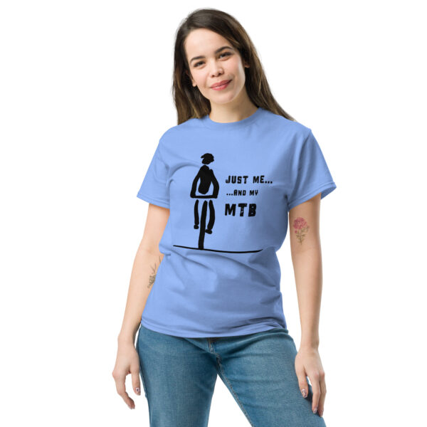 Just Me and My MTB (Black Motif) - Unisex classic tee - Image 8