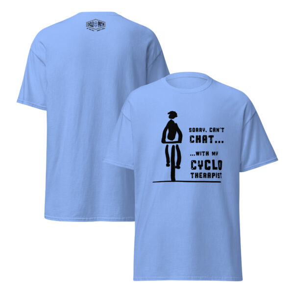 Rider with CycloTherapist (Black Motif) - Unisex classic tee - Image 19