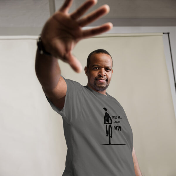 Just Me and My MTB (Black Motif) - Unisex classic tee - Image 5
