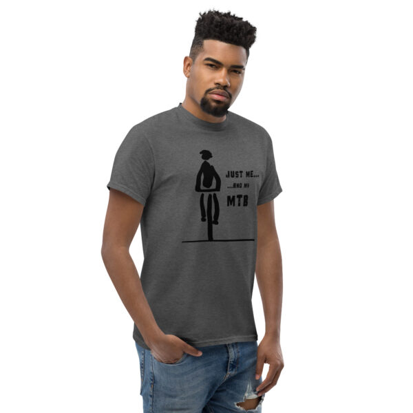 Just Me and My MTB (Black Motif) - Unisex classic tee - Image 4