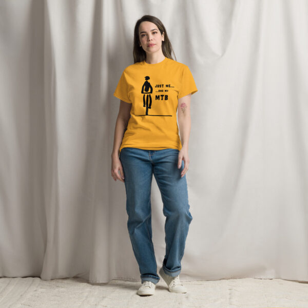 Just Me and My MTB (Black Motif) - Unisex classic tee - Image 9