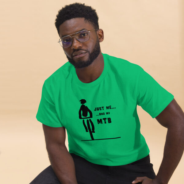Just Me and My MTB (Black Motif) - Unisex classic tee - Image 7