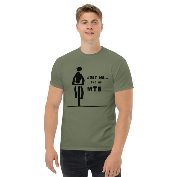 Just Me and My MTB (Black Motif) - Unisex classic tee - Image 6