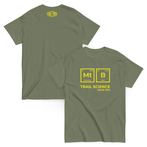 Plain MT B Trail Science (Yellow Motif) - Unisex classic tee - Image 8