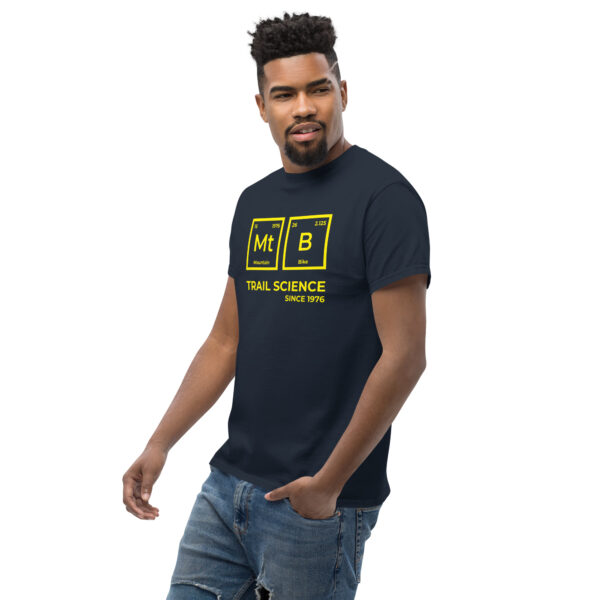 Plain MT B Trail Science (Yellow Motif) - Unisex classic tee - Image 4