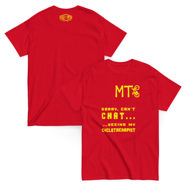 My CycloTherapist (Yellow Motif) - Unisex classic tee - Image 5